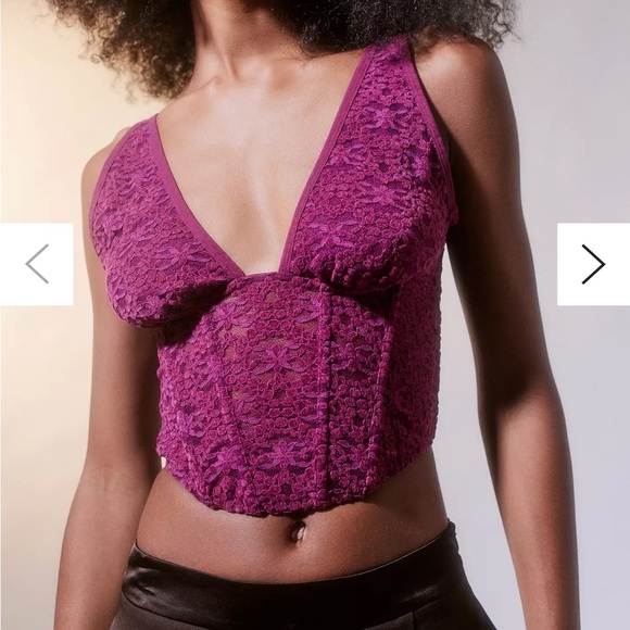 Urban Outfitters Out From Under Dark Romantic Convertible Corset - Picture 2 of 8